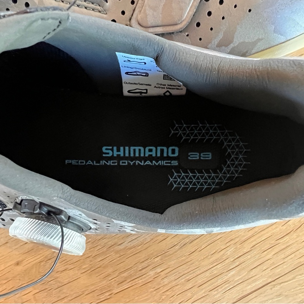 Shimano RX6 Gravel Cycling Shoes in Taupe Camo - size 39 - Picture 3 of 4
